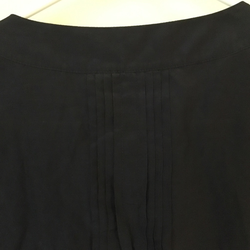 Silk cotton fitted short sleeve blouse - Picture 3 of 5